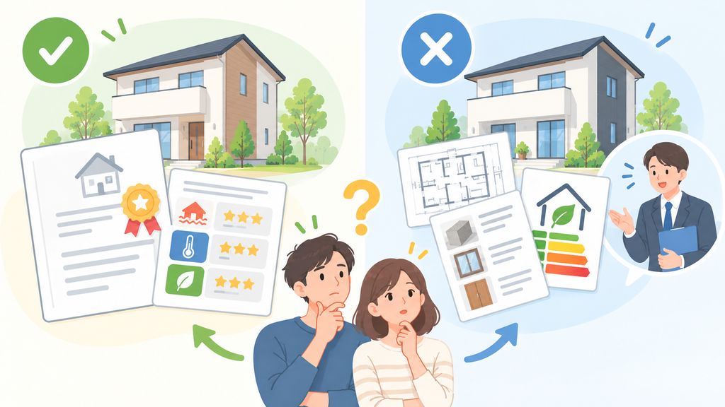 住宅性能評価書の有無に応じた確認方法